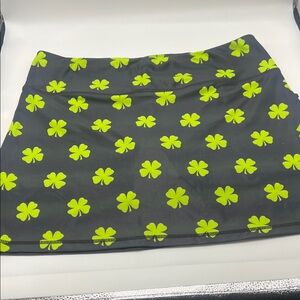 ReadyGolf FOUR Leaf Clover Patterned Women's Golf Tennis Pickleball Skort Large